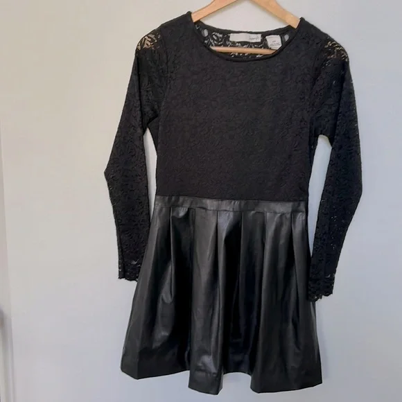 slim fit dress slacks Katie J NYC Juniors Eddie Vegan Leather Dress – I Love Sweet Treatz main image 0